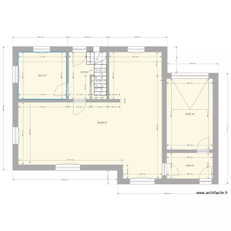 davies ch&ecirc;ne v4. Plan de 