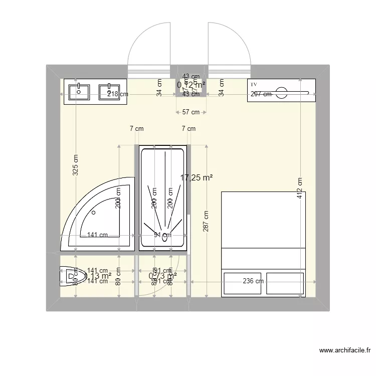 Suite parentale. Plan de 0 pièce et 0 m2