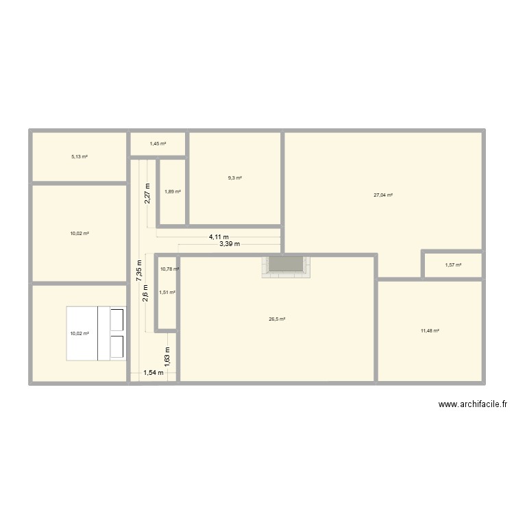 saint avit ok. Plan de 12 pièces et 117 m2