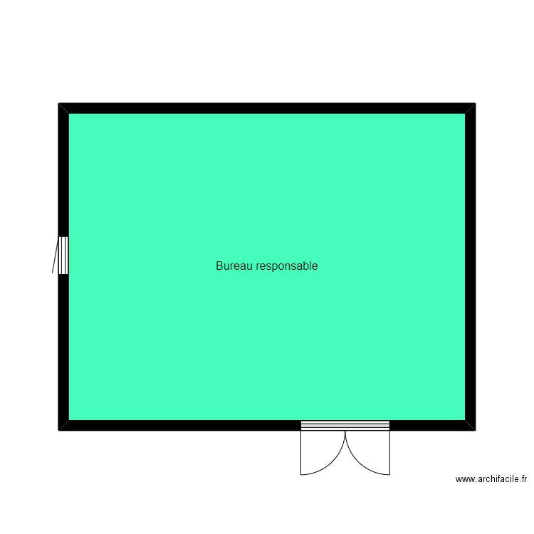 Déchèterie Sermamagny bis. Plan de 1 pièce et 30 m2
