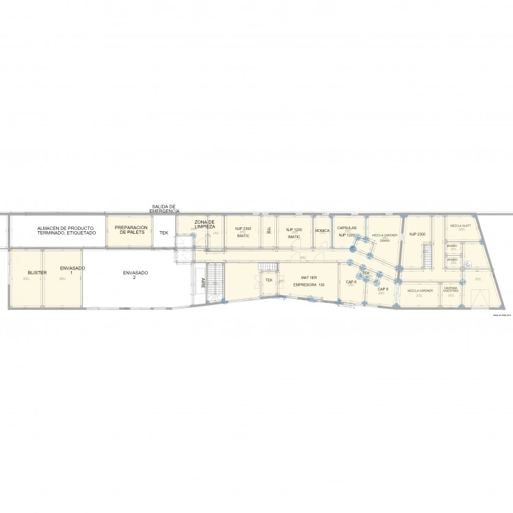 Vestuarios V7 Jerome. Plan de 0 pièce et 0 m2