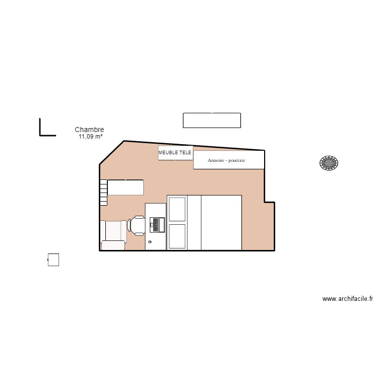 chambre avant . Plan de 0 pièce et 0 m2