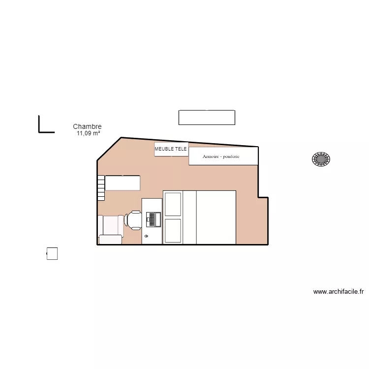 chambre avant . Plan de 