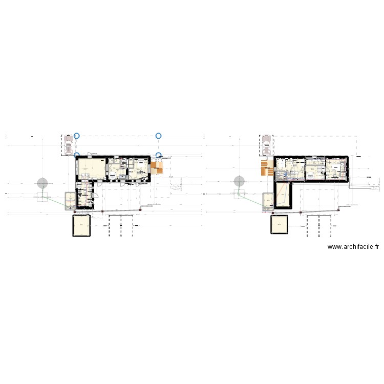 La Ceriseraie RDC aménagement CLOISONS. Plan de 0 pièce et 0 m2