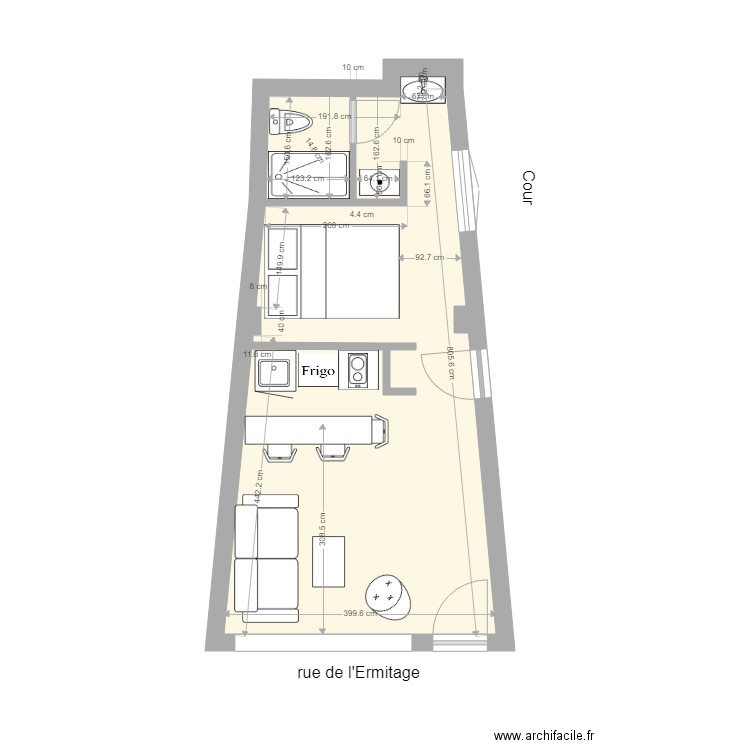 ermitage projet. Plan de 0 pièce et 0 m2