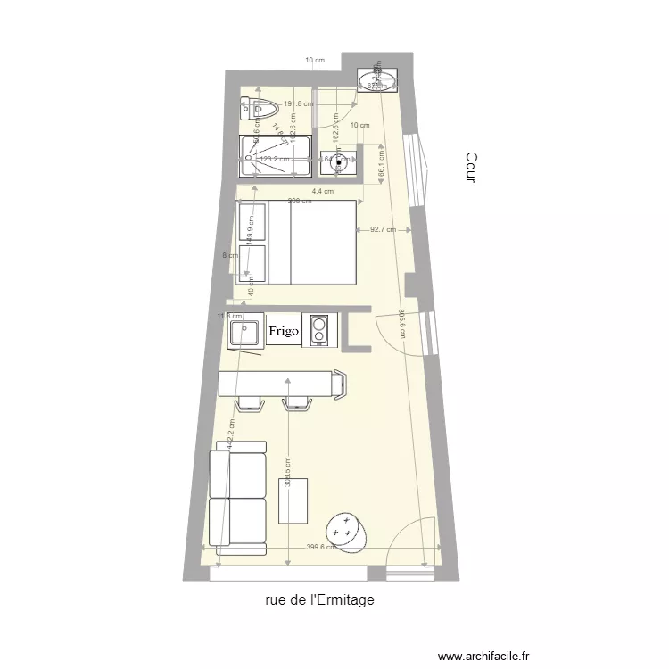 ermitage projet. Plan de 