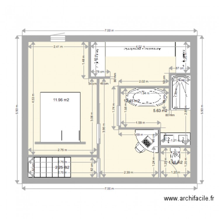 chambre 4. Plan de 0 pièce et 0 m2