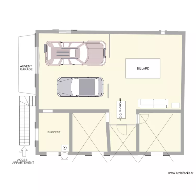 morzine garage. Plan de 