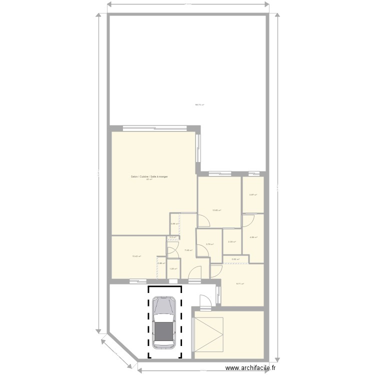 PLAIN PIED solis ESSAI 3 et terrain. Plan de 0 pièce et 0 m2