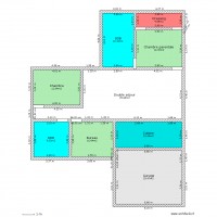 maison en L avec garage