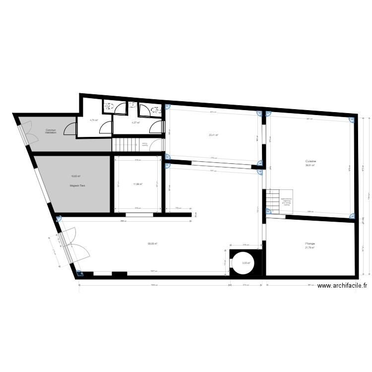 Ideal a Table 2 Dimensions. Plan de 0 pièce et 0 m2