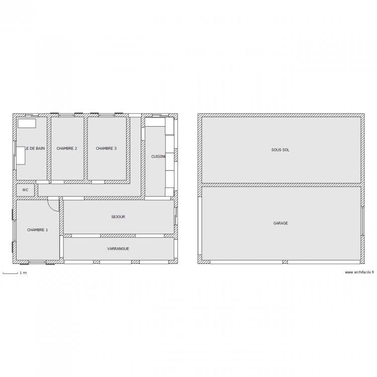 RDC 1. Plan de 0 pièce et 0 m2