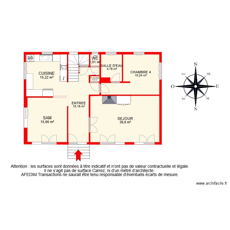 BI 7544 RDC Pascal. Plan de 0 pièce et 0 m2