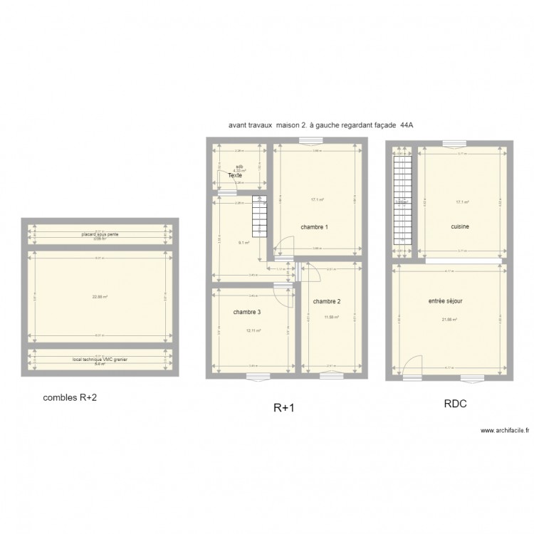 44A wignehies 2 apres  travaux. Plan de 0 pièce et 0 m2