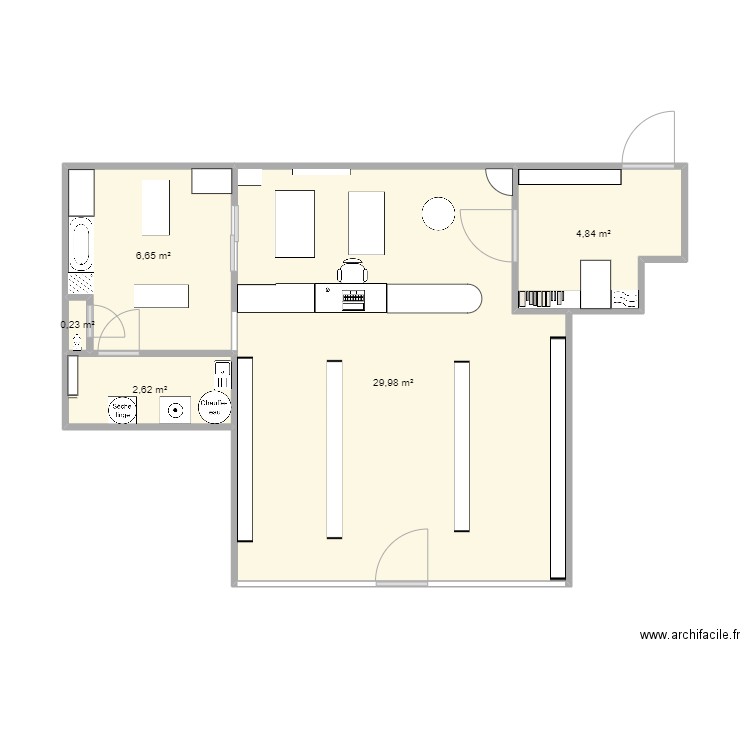 salon. Plan de 0 pièce et 0 m2