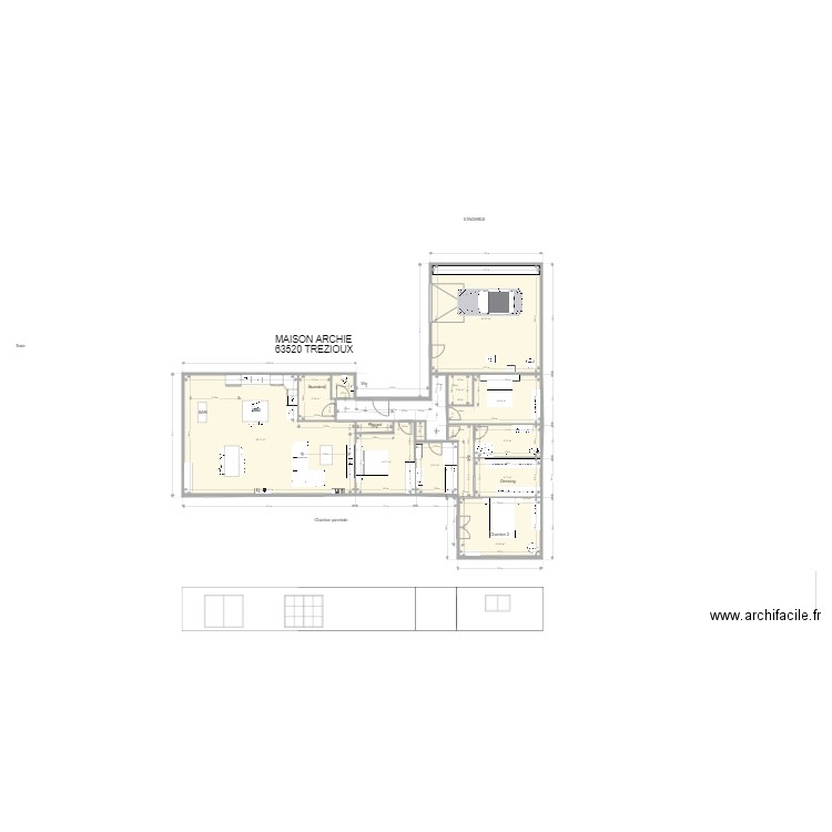 Plein pied en T revu archi 18 sept. Plan de 0 pièce et 0 m2