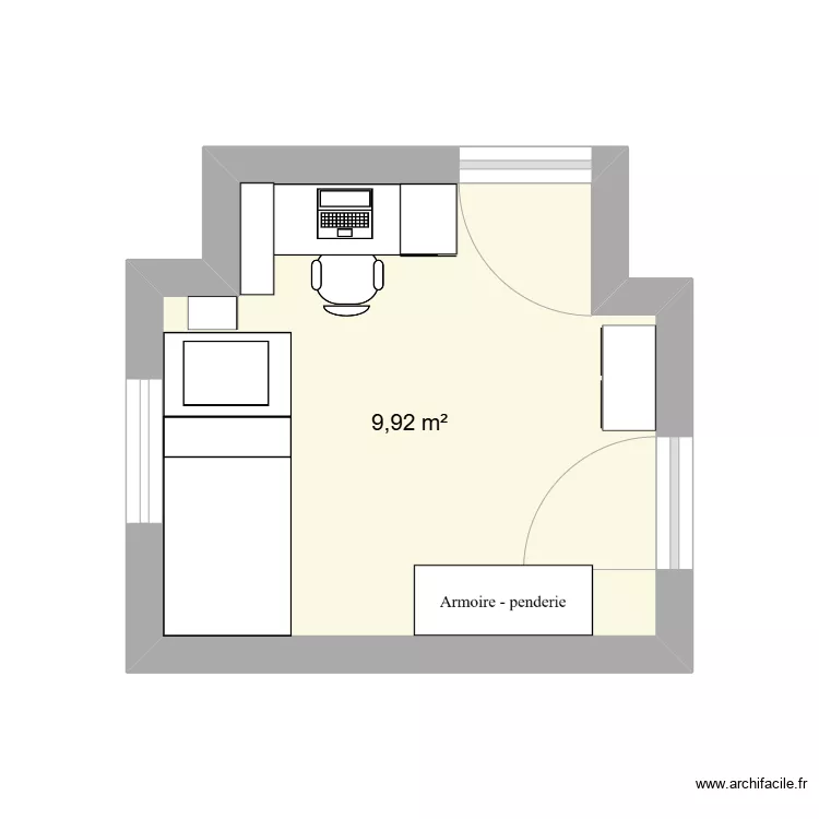 bureau. Plan de bureau. Plan de