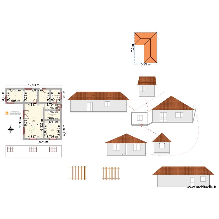 SEBASTIAN L. Plan de 7 pièces et 97 m2