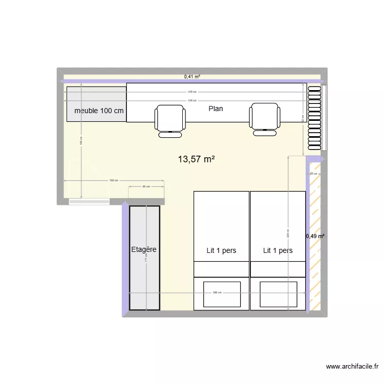 TLT-am&eacute;nagement. Plan de 