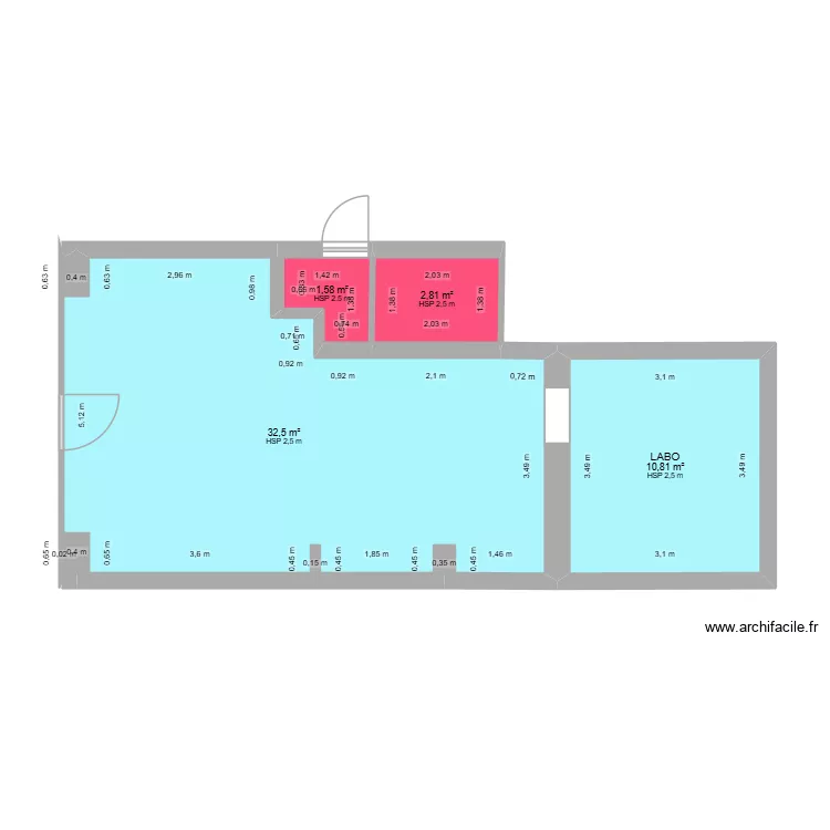 NOISY BOUTIK 3. Plan de 4 Pièces et 48 m²