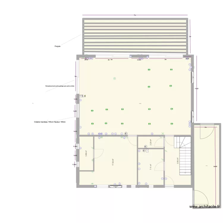 Clapiers Futur s&eacute;jour. Plan de 
