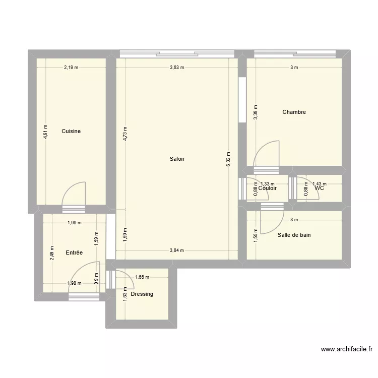 Plan Lisa. Plan de 8 et 59 m² Plan Lisa. Plan de 8 et 59 m²