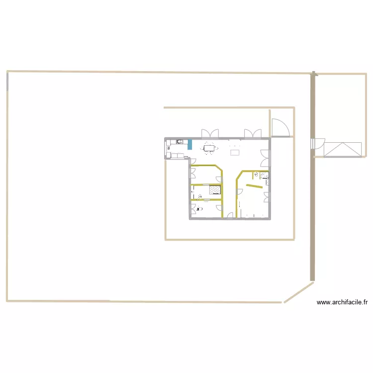 Casa Amarela. Plan de 