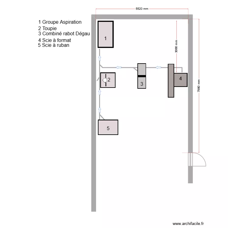 Mairie Menucourt. Plan de 
