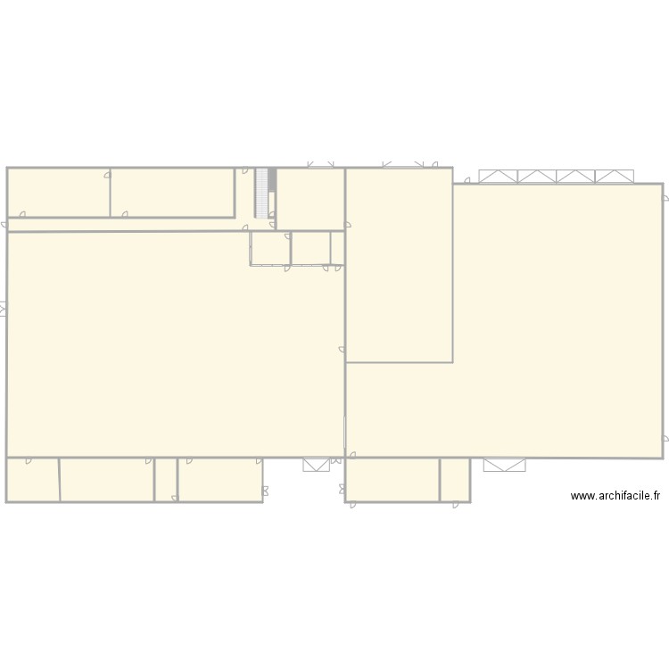 Plan RDC atelier . Plan de 17 pièces et 4902 m2