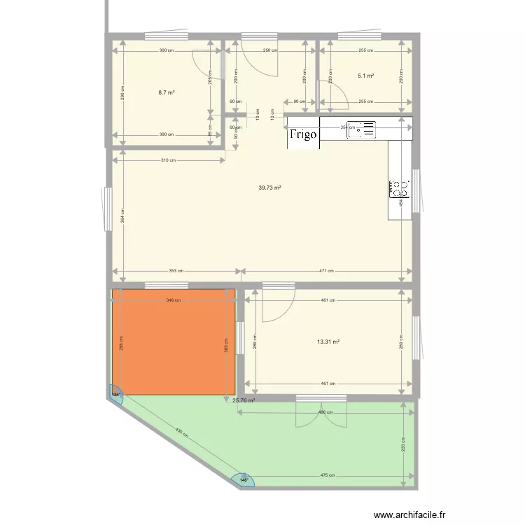 petite maison f. Plan de petite maison f. Plan de