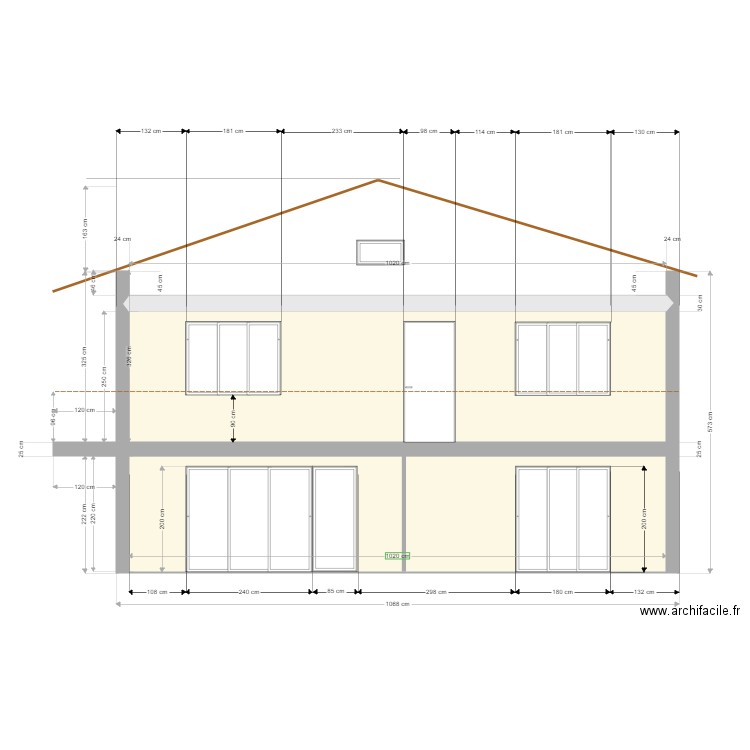 Vergisson Facade. Plan de 0 pièce et 0 m2