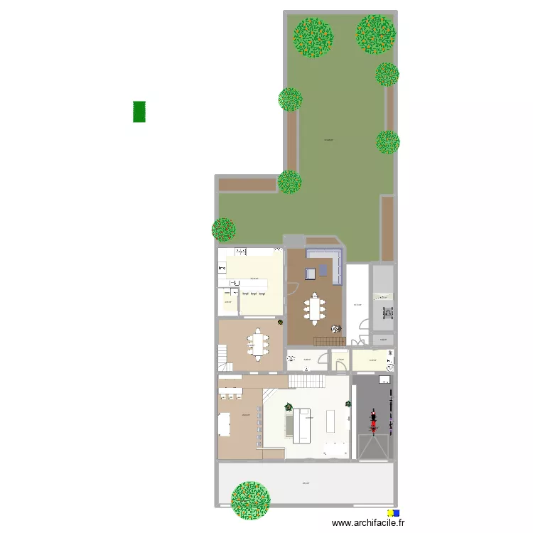 Esnandes RDC v11. Plan de 21  et 467 m²