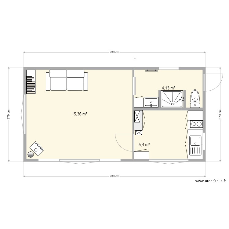 Chalet V1. Plan de 0 pièce et 0 m2