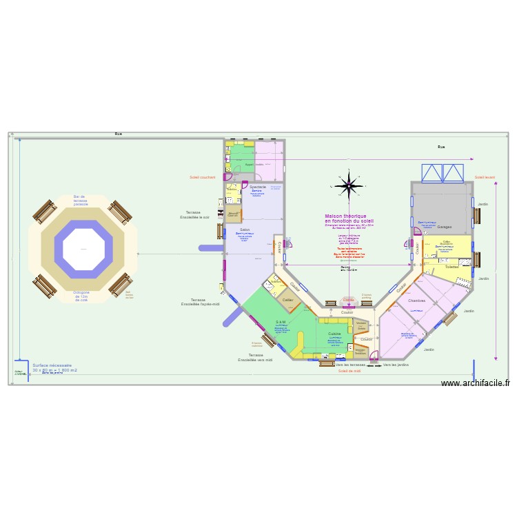 Maison cardinale terrasseB. Plan de 0 pièce et 0 m2