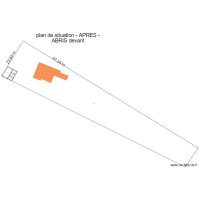 plan de situation ABRIS AVANT avec 5m²