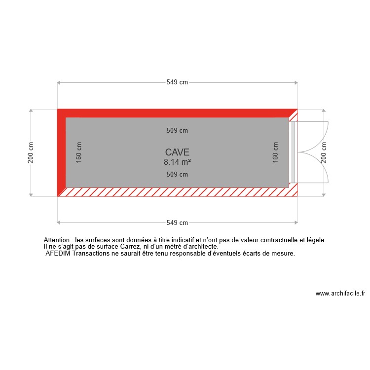 BI 6356 CAVE . Plan de 0 pièce et 0 m2