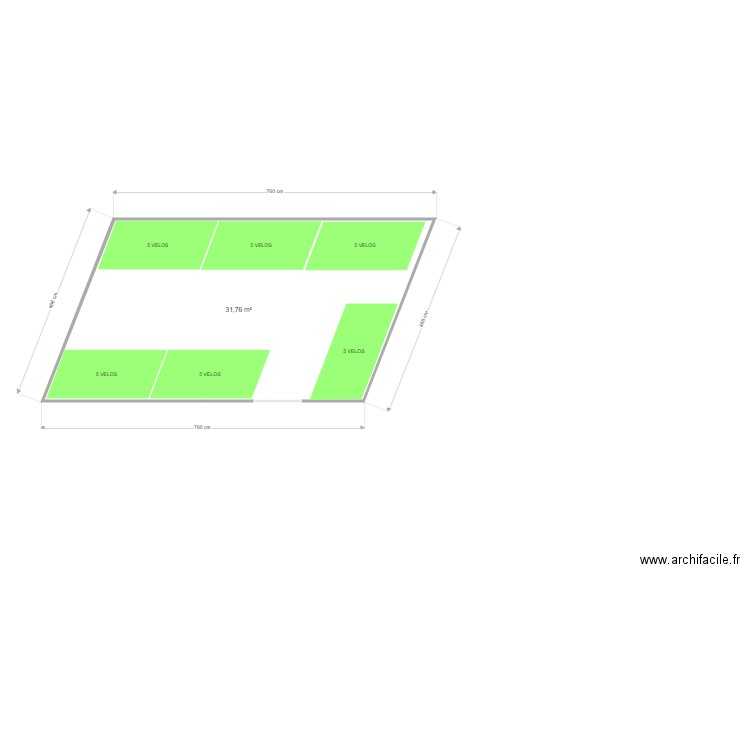 APHP - Mirabeau - Paris 16. Plan de 1 pièce et 32 m2