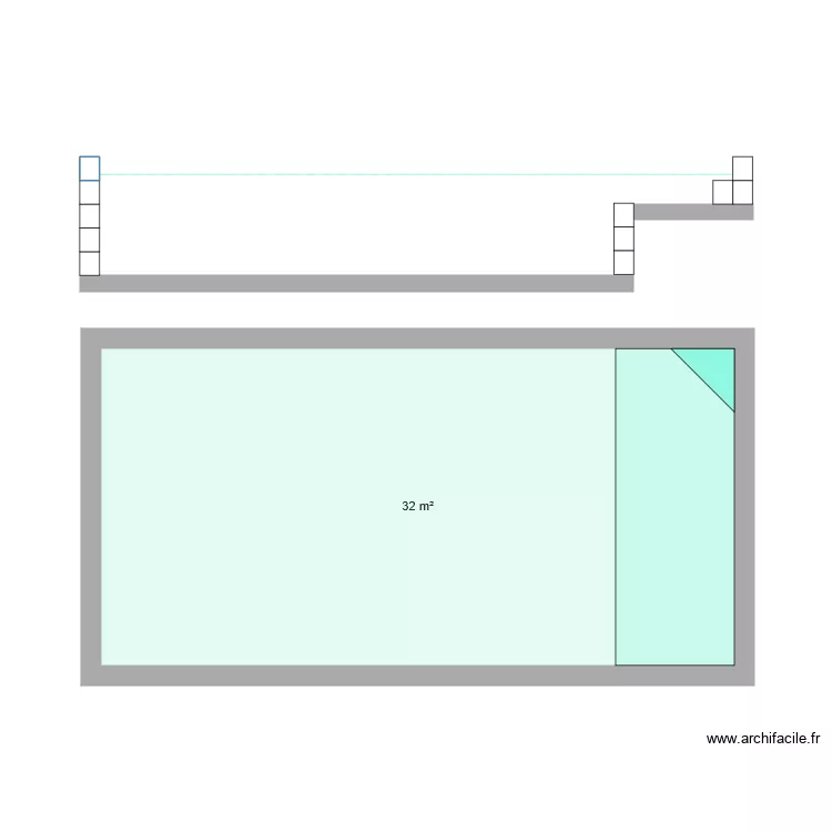 PISCINE FLO. Plan de 