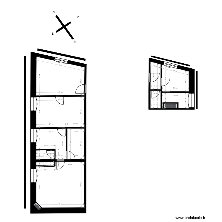 HALIK. Plan de 11 pièces et 66 m2