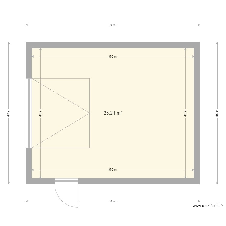 Plan de masse garage. Plan de 0 pièce et 0 m2