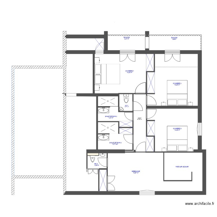 Bidart étage 4. Plan de 0 pièce et 0 m2