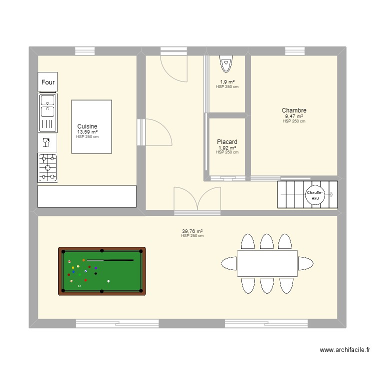 Projet Marseille. Plan de 0 pièce et 0 m2