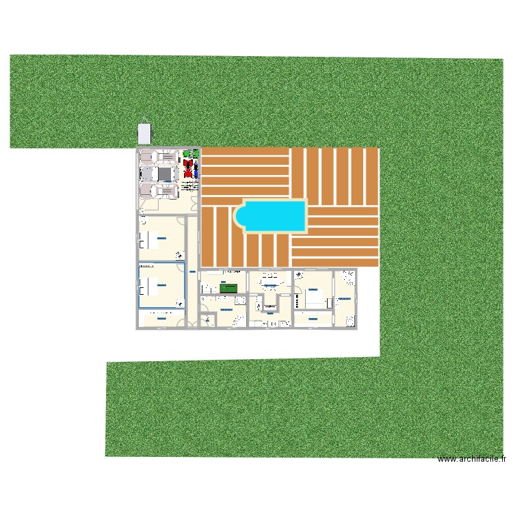 Plan grande maison. Plan de 0 pièce et 0 m2