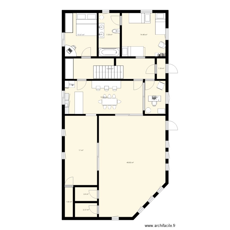 Rez de chaussée. Plan de 0 pièce et 0 m2