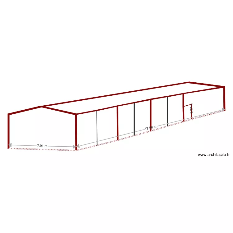 hangars. Plan de hangars. Plan de