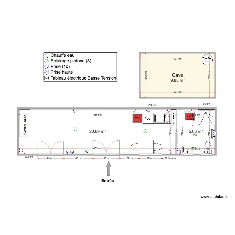 Studio Jules Ferry 04 08 20. Plan de 0 pièce et 0 m2