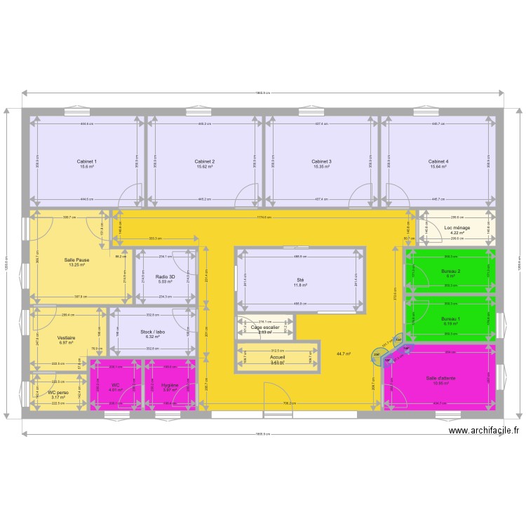 cabinet essai . Plan de 0 pièce et 0 m2