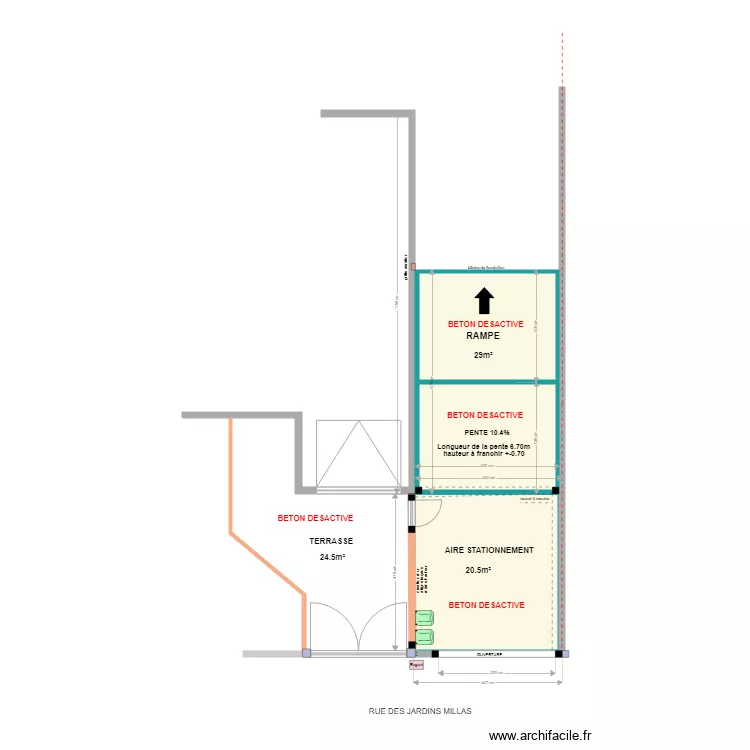 PERRIER PROJET3 REACTUALISE TP66. Plan de 
