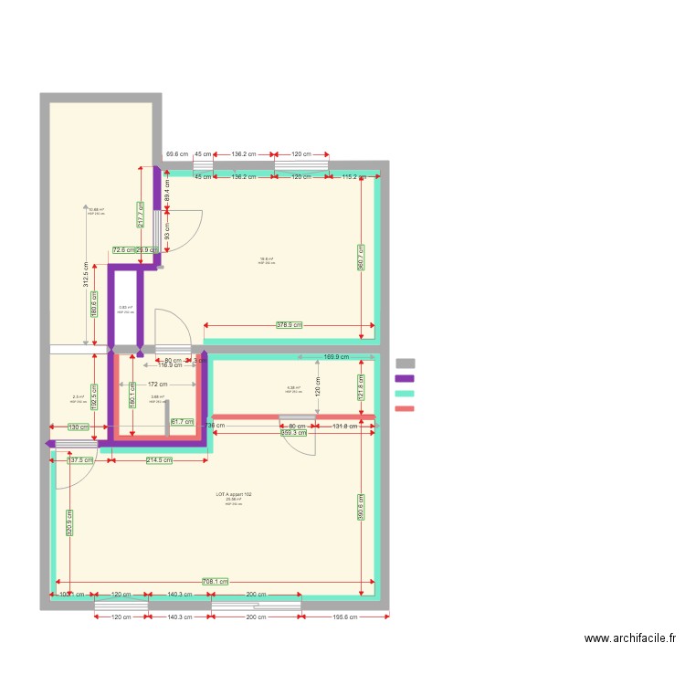 INT LOT A  ETAGE 25 02 2020. Plan de 0 pièce et 0 m2