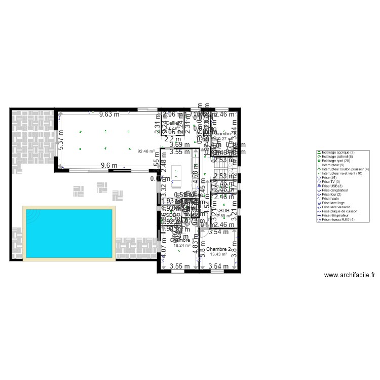 Plans avec terrasse. Plan de 0 pièce et 0 m2